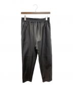 Graphpaperグラフペーパー）の古着「21AW Sheep Leather Pants」｜ブラック