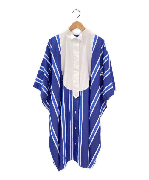 sacai（サカイ）sacai (サカイ) ストライプシャツワンピース ブルー サイズ:-の古着・服飾アイテム