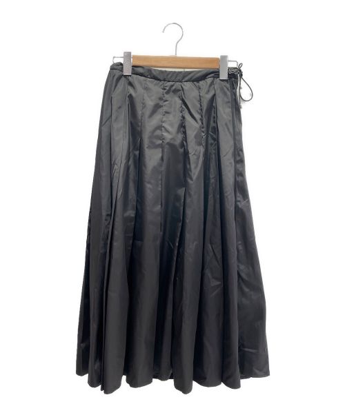 MONCLER（モンクレール）MONCLER (モンクレール) ナイロンロングスカート ブラック サイズ:42の古着・服飾アイテム