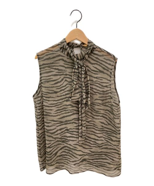 Lisiere（リジェール）Lisiere (リジェール) Zebra Blouse ブラウン サイズ:-の古着・服飾アイテム