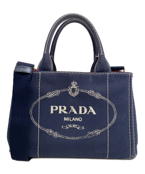 PRADA（プラダ）PRADA (プラダ) 2WAYショルダーバッグ インディゴ サイズ:SSの古着・服飾アイテム