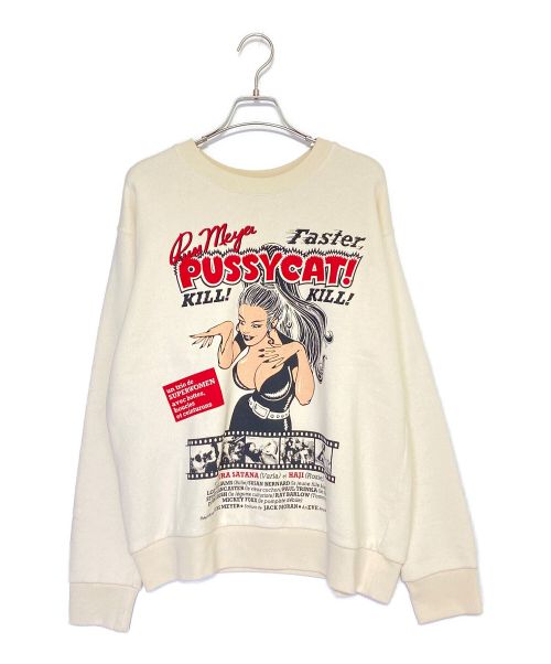 GUCCI（グッチ）GUCCI (グッチ) Kill Faster Pussycat Print Sweatshirt アイボリー サイズ:Sの古着・服飾アイテム