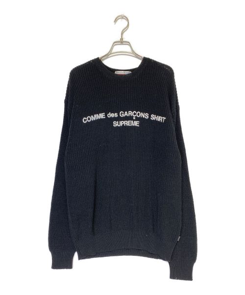 SUPREME（シュプリーム）Supreme × COMME des GARCON SHIRT (シュプリーム ×コム デ ギャルソン シャツ) Sweater ブラック サイズ:Mの古着・服飾アイテム