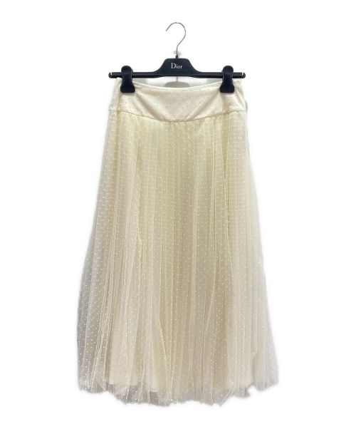 Christian Dior（クリスチャン ディオール）Christian Dior (クリスチャン ディオール) チュールスカート ホワイト サイズ:36の古着・服飾アイテム