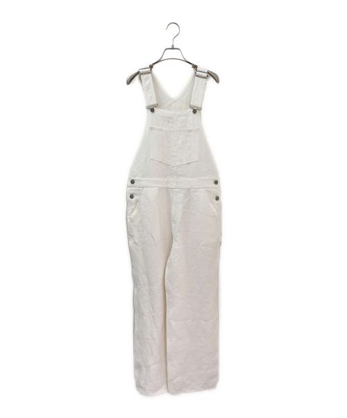 UNION LAUNCH（ユニオンランチ）UNION LAUNCH (ユニオンランチ) Linen100％オーバーオール ホワイト サイズ:XSの古着・服飾アイテム