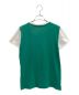 CELINE (セリーヌ) バイカラーフロッキーTシャツ グリーン サイズ:xs：22800円