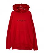 GIVENCHYジバンシィ）の古着「GIVENCHY PARIS HOODIE」｜レッド