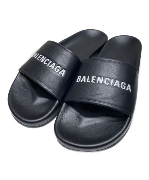BALENCIAGA（バレンシアガ）BALENCIAGA (バレンシアガ) POOL SLIDE サンダル ブラック サイズ:39の古着・服飾アイテム