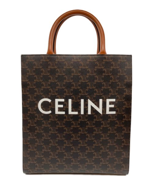 CELINE（セリーヌ）CELINE (セリーヌ) ミニバーティカルカバ ブラウンの古着・服飾アイテム