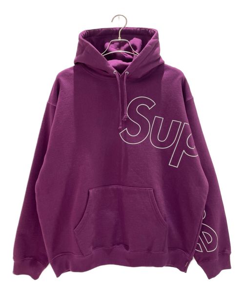 SUPREME（シュプリーム）SUPREME (シュプリーム) Reflective Hooded Sweatshirts パープル サイズ:Lの古着・服飾アイテム