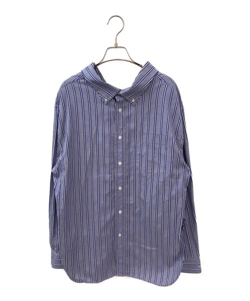 BALENCIAGA（バレンシアガ）BALENCIAGA (バレンシアガ) オーバーサイズストライプシャツ スカイブルー サイズ:34の古着・服飾アイテム