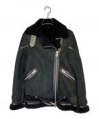 ALL SAINTSオールセインツ）の古着「Hawley Oversized Shearling Jacket」｜ブラック