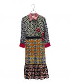 GUCCIグッチ）の古着「PATTERNED PLEATED DRESS」