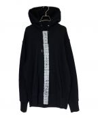 GIVENCHYジバンシィ）の古着「Hoodie with tag effect 4G webbing」｜ブラック