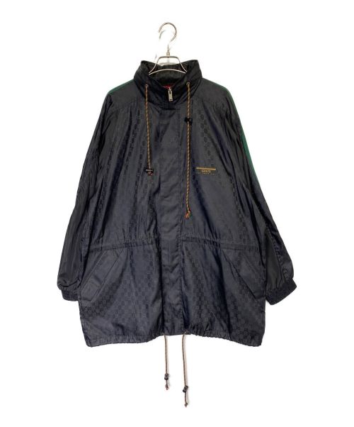 GUCCI（グッチ）GUCCI (グッチ) GG jacquard nylon jacket ブラック サイズ:SIZE 50の古着・服飾アイテム