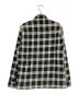 CHROME HEARTS (クロムハーツ) チェックシャツ ホワイト×ブラック サイズ:L：118000円
