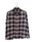 CHROME HEARTS（クロムハーツ）の古着「シルバーボタンチェックシャツ」｜ネイビー