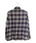 CHROME HEARTS (クロムハーツ) シルバーボタンチェックシャツ ネイビー サイズ:L：248000円