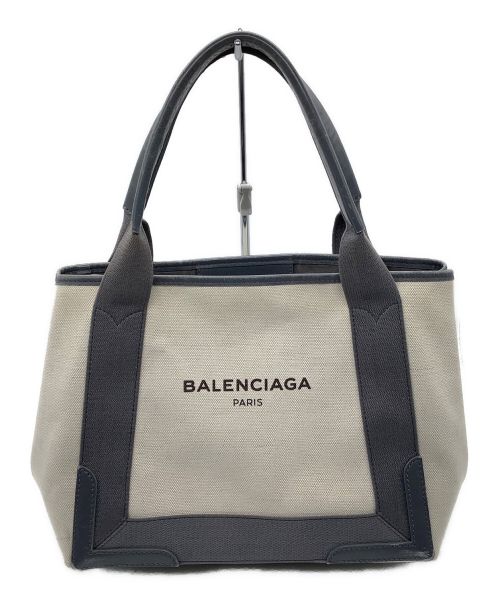 BALENCIAGA（バレンシアガ）BALENCIAGA (バレンシアガ) トートバッグ　カバスS ホワイト×グレーの古着・服飾アイテム