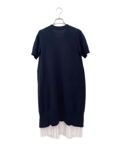 sacai（サカイ）sacai (サカイ) 切替ドッキングワンピース ホワイト×ブラック サイズ:1の古着・服飾アイテム
