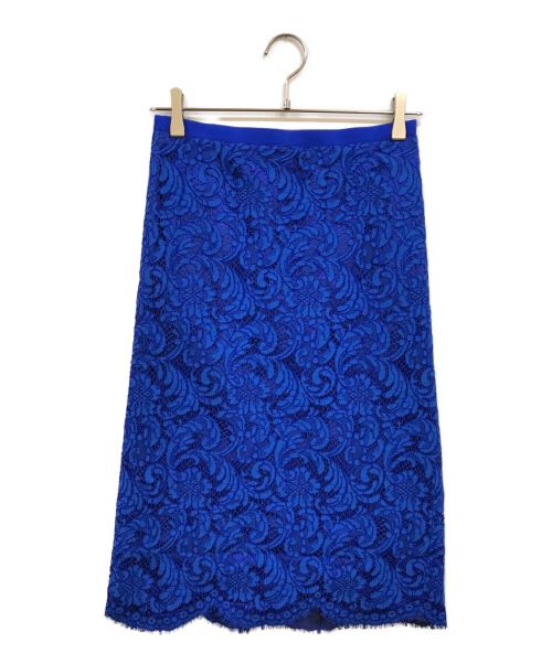 DRAWER（ドゥロワー）DRAWER (ドゥロワー) レーススカート ブルー サイズ:36の古着・服飾アイテム