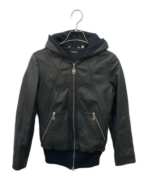 DOMA（ドマ）DOMA (ドマ) レザージャケット ブラック サイズ:XSの古着・服飾アイテム