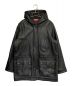 SUPREME（シュプリーム）の古着「Hooded Leather Parka」｜ブラック
