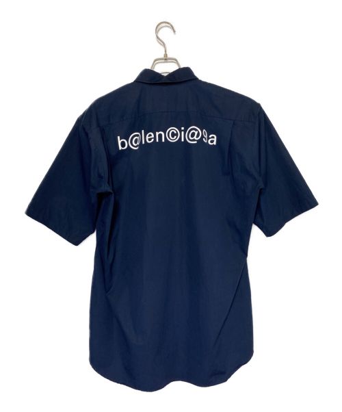 BALENCIAGA（バレンシアガ）BALENCIAGA (バレンシアガ) Symbolic Logo Shirt ネイビー サイズ:38の古着・服飾アイテム