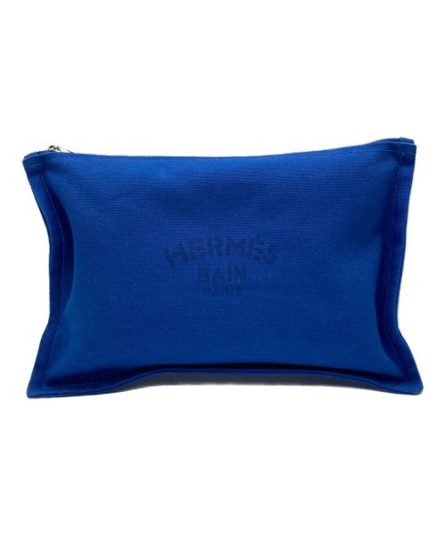 HERMES（エルメス）HERMES (エルメス) ポーチ ブルーの古着・服飾アイテム