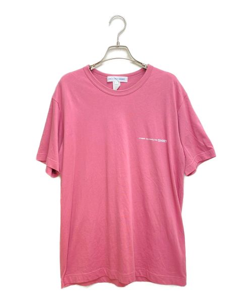 COMME des GARCONS SHIRT（コムデギャルソンシャツ）COMME des GARCONS SHIRT (コムデギャルソンシャツ) Tシャツ ピンク サイズ:Lの古着・服飾アイテム