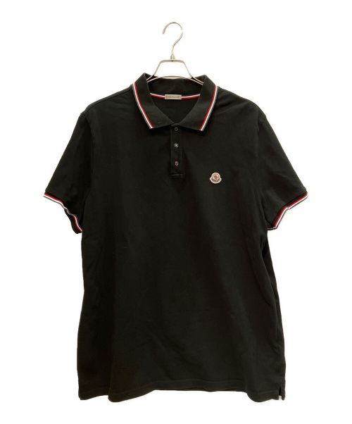 MONCLER（モンクレール）MONCLER (モンクレール) ポロシャツ ブラック サイズ:XXXLの古着・服飾アイテム