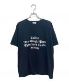 CELINEセリーヌ）の古着「シャンボールルーズプリントTシャツ」｜ブラック