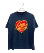 LOUIS VUITTON×NIGOルイ ヴィトン×二ゴー）の古着「インターシャハートロゴニットTシャツ」｜ネイビー