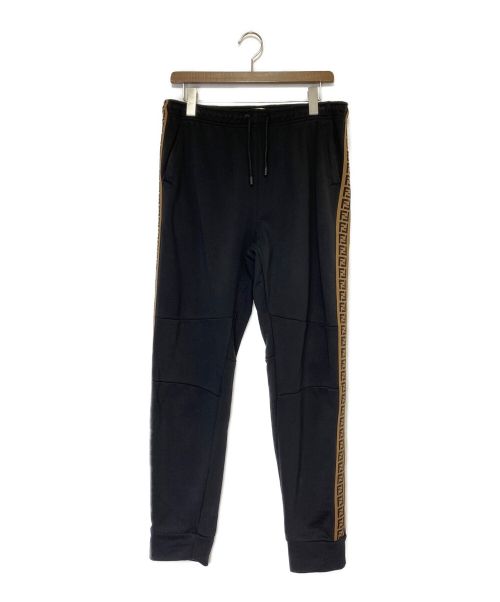 FENDI（フェンディ）FENDI (フェンディ) FF Side Band Sweatpants ブラック サイズ:SIZE 50の古着・服飾アイテム