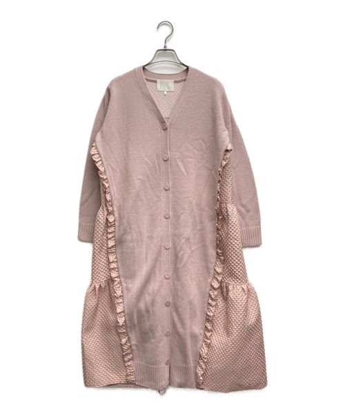 CHESTY（チェスティ）CHESTY (チェスティ) ドッキングニットワンピース ピンクの古着・服飾アイテム