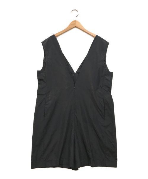machatt（マチャット）machatt (マチャット) バックタックロンパース ブラック サイズ:Mの古着・服飾アイテム