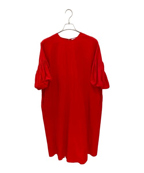 ENFOLD（エンフォルド）ENFOLD (エンフォルド) バルーンスリーブドレス レッド サイズ:36の古着・服飾アイテム