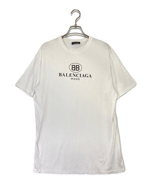 BALENCIAGA（バレンシアガ）BALENCIAGA (バレンシアガ) BBロゴプリントTシャツ ホワイト サイズ:XXSの古着・服飾アイテム