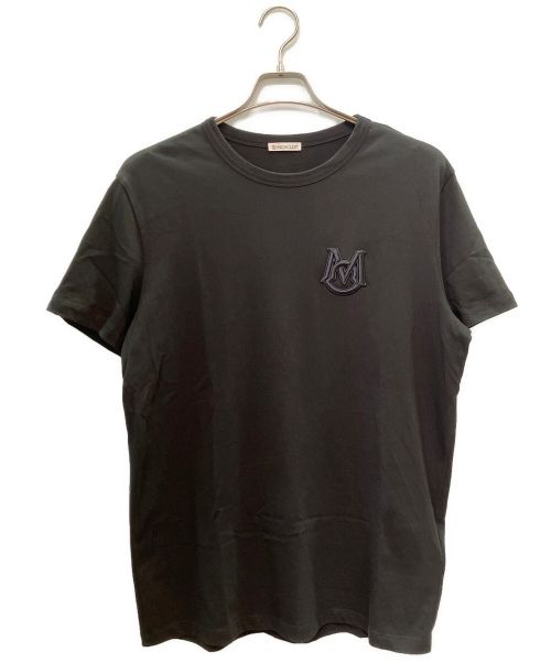 MONCLER（モンクレール）MONCLER (モンクレール) ロゴアイコンワッペンTシャツ ブラック サイズ:Mの古着・服飾アイテム