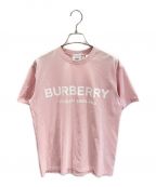 BURBERRYバーバリー）の古着「プリントロゴTシャツ」｜ライトピンク