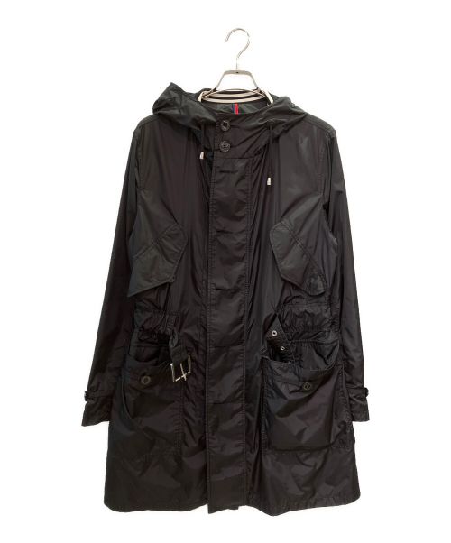 MONCLER（モンクレール）MONCLER (モンクレール) ナイロンフーデッドコート ブラック サイズ:2の古着・服飾アイテム