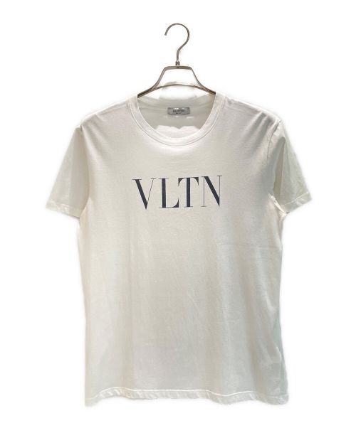 VALENTINO（ヴァレンティノ）VALENTINO (ヴァレンティノ) VLTN ロゴクルーネック Tシャツ ホワイト サイズ:Sの古着・服飾アイテム