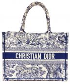 Christian Diorクリスチャン ディオール）の古着「ブックトートミディアムバッグ」｜アイボリー×ネイビー