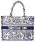 Christian Dior（クリスチャン ディオール）の古着「ブックトートミディアムバッグ」｜アイボリー×ネイビー