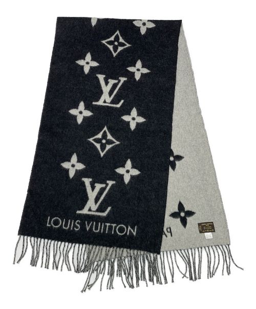 LOUIS VUITTON（ルイ ヴィトン）LOUIS VUITTON (ルイ ヴィトン) マフラー ・レイキャビック ノワールの古着・服飾アイテム