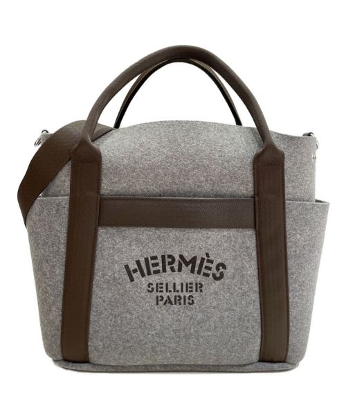 HERMES（エルメス）HERMES (エルメス) サックドパンサージュグルーム/トートバッグ グレーの古着・服飾アイテム