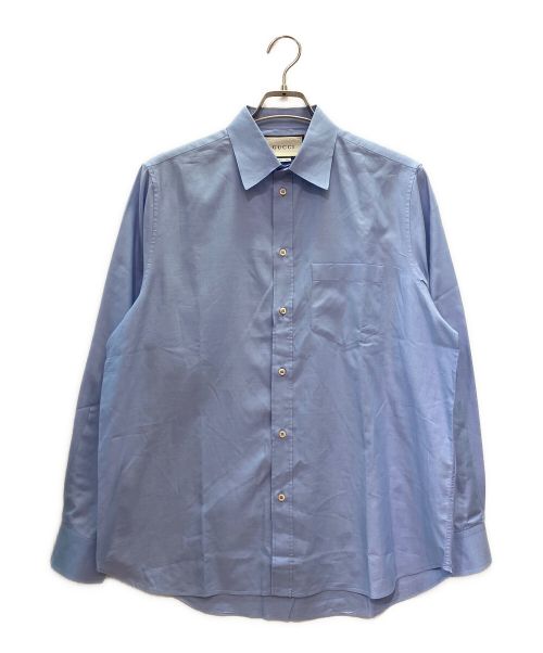 GUCCI（グッチ）GUCCI (グッチ) オックスフォードシャツ ブルー サイズ:40の古着・服飾アイテム