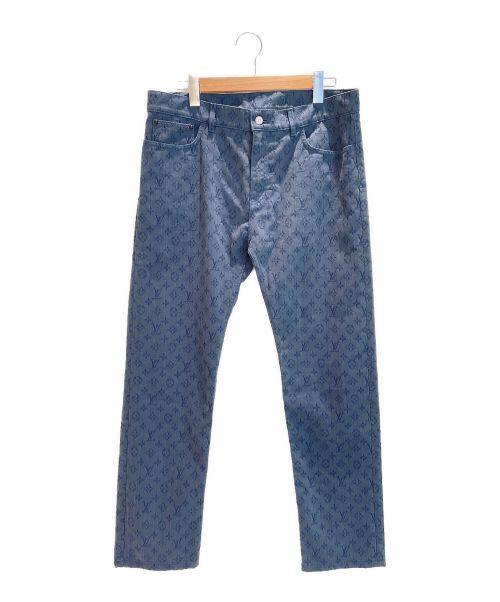 LOUIS VUITTON（ルイ ヴィトン）LOUIS VUITTON (ルイ ヴィトン) Monogram Slim Jeans ネイビー サイズ:34の古着・服飾アイテム