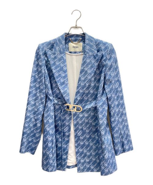 FENDI（フェンディ）FENDI (フェンディ) Chambray jacket ブルー サイズ:40の古着・服飾アイテム
