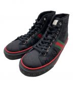 GUCCIグッチ）の古着「OFF THE GRID High Top Sneaker」｜ブラック×レッド